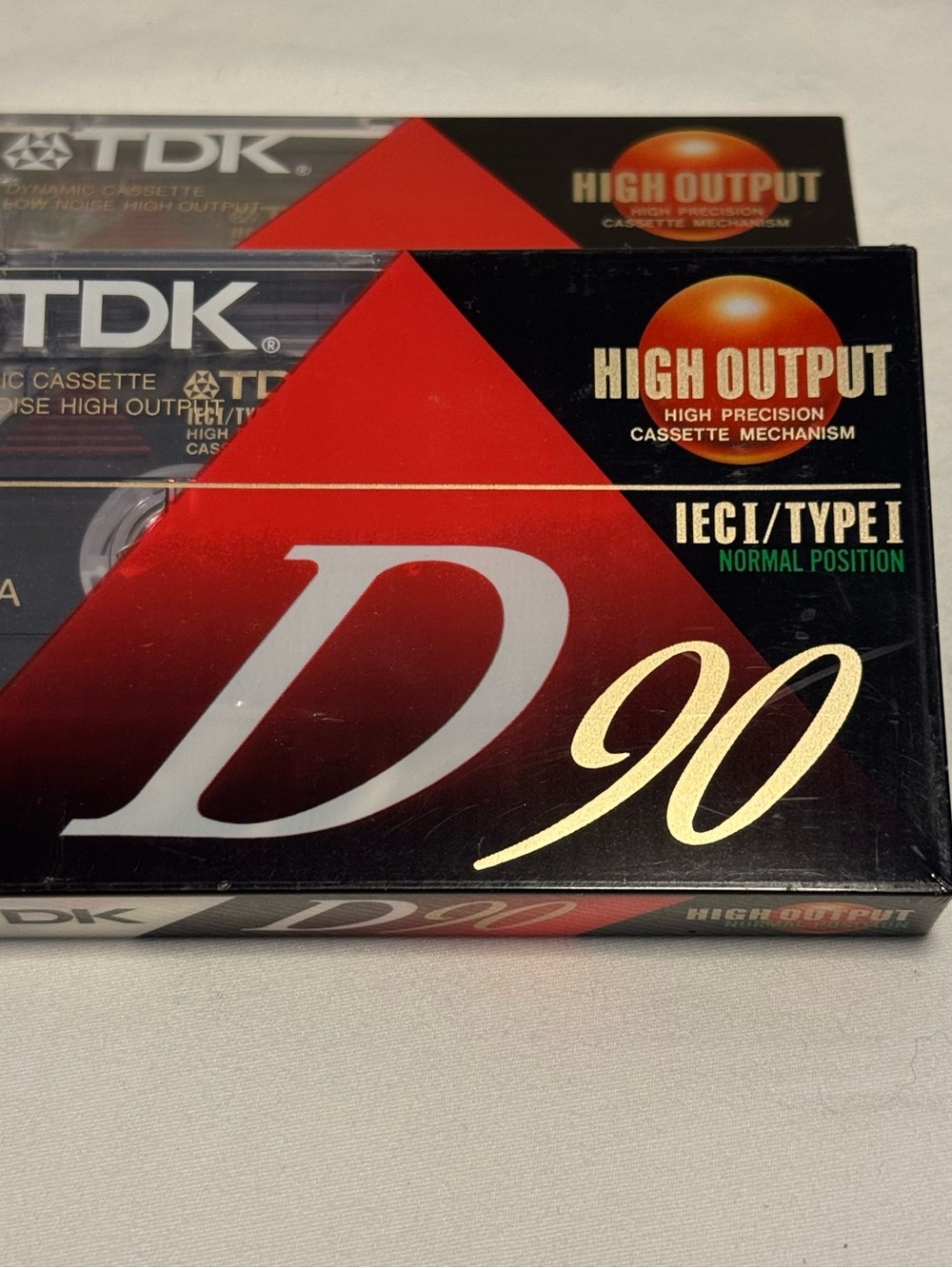 TDK D90 IEC I/Type I Normal Position high output blank cassette tapes 90 Mins